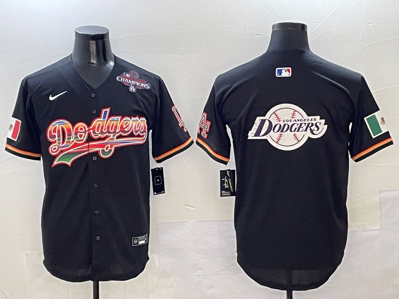 Men Los Angeles Dodgers Blank Black rainbow Nike 2025 MLB Jersey style 26->los angeles dodgers->MLB Jersey